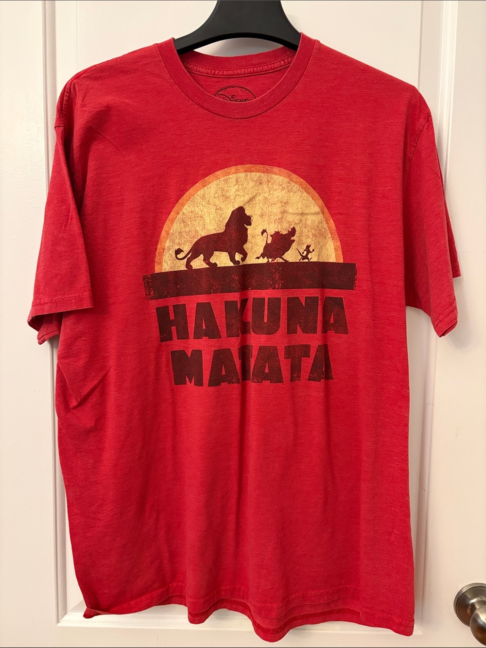 Disney Red 'Hakuna Matata' Short Sleeve Tee